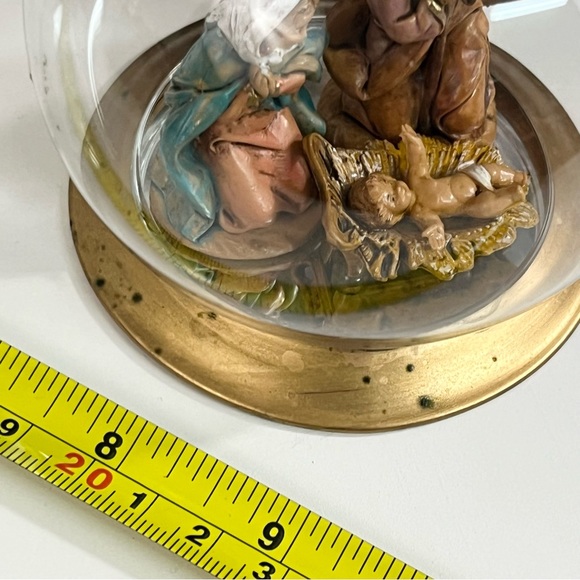 Fontanini Blown Glass Ornament Holy Family 56187 Nativity 1995 7" Tree Design - Picture 12 of 16